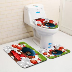 Buy cheap Polyester Cartoon Toilet Lid Cover And Rug Set OEM ODM from wholesalers