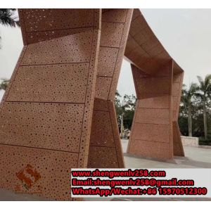 Buy cheap Perforating metal cladding aluminum decorative panel for wall cladding solid aluminum from wholesalers