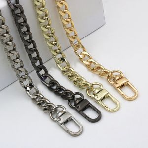 Buy cheap detachable strap Bag chain strap accessories flat chain non-fading metal shoulder strap slung chain from wholesalers