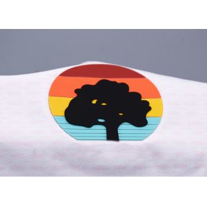 Eco Friendly Custom Garments Screen Printed Patches With Silicone Logos