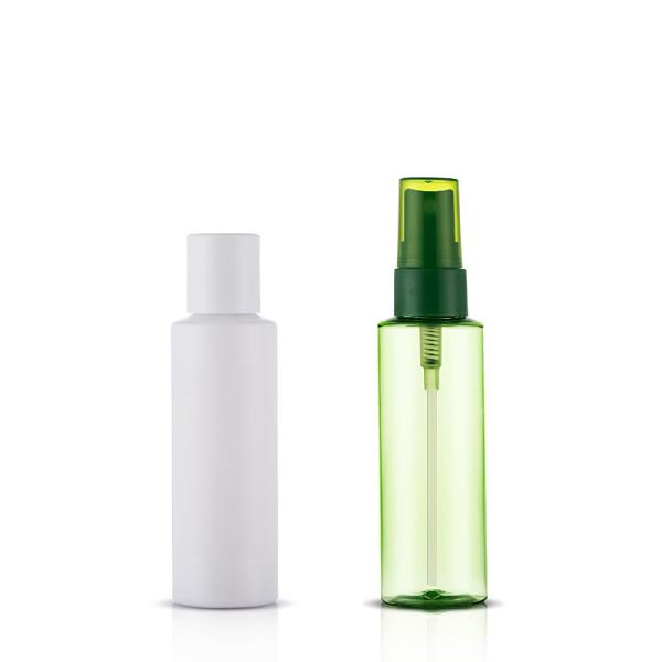 Quality Custom Made Cylinder Toner Plastic Cosmetic Bottles 2 OZ Travel Size for sale