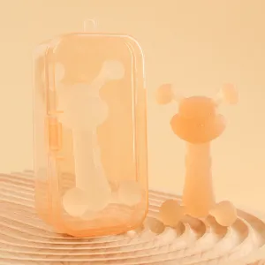 China Customized Logo Silicone Teether with FDA Approved Baby Teething Toy In Retail Box on sale