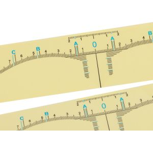 Buy cheap Eyebrow Ruler Sticker Disposable Permanent Makeup Eyebrow Tattoo Stencil Measurement from wholesalers