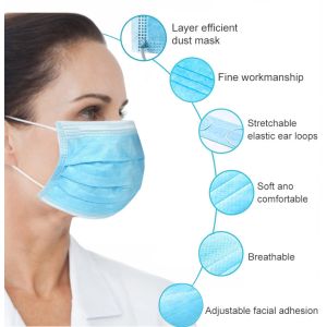 Buy cheap Disposable 3 Ply Non Woven Face Mask Breathable & Comfortable Filter Safety from wholesalers