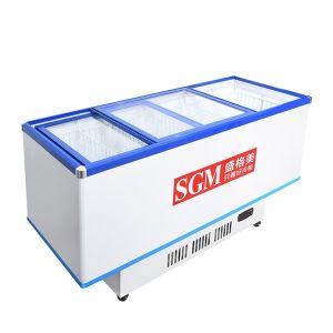 Buy cheap Supermarkets Seafood Refrigerator Displaying Frozen Fish Freezer from wholesalers