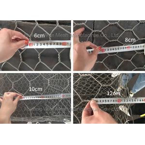 Buy cheap 1m Gabion Box Wire Mesh , Galvanized Hexagonal Retaining Wall Cages from wholesalers