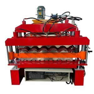 Buy cheap 6 rib trapezoidal and 5 rib bamboo tile double layer roll forming machine 2 layer roll forming machine from wholesalers