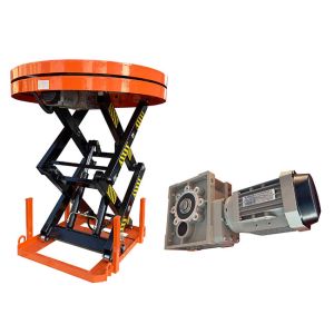 Buy cheap 1t Custom Scissor Lift Table 1200mm Rotary Round Plate from wholesalers