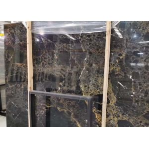 Buy cheap Athens Golden flower marble gloss floor tiles big slab from wholesalers