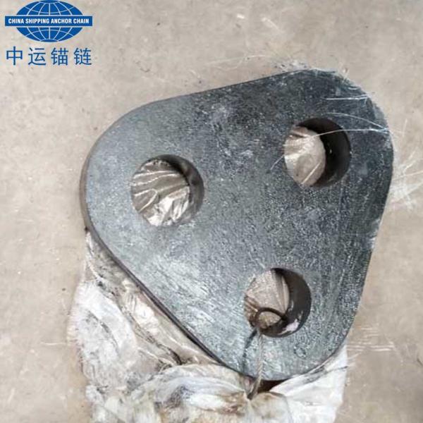 SWL 17T~600T Black Painted Mooring System Standard Triplates