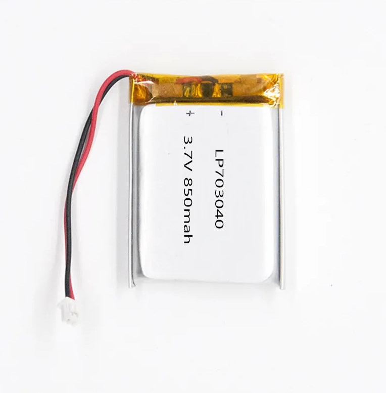 Rechargeable Lithium Polymer Battery 703040 3.7V 850 Mah Polymer Lithium Ion