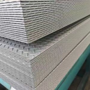 AISI 304 Smooth Backside Anti-Slip stainless steel checkered plate From TISCO