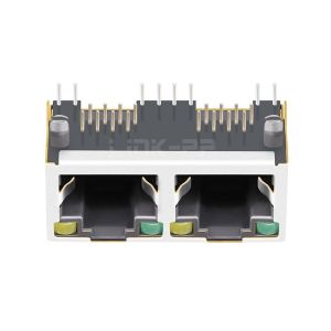 Buy cheap LPJE2016AHNL Tab UP Green/Yellow LED Side Entry PCB 1X2 Port RJ45 Jacks Without Integrated Magnetics from wholesalers