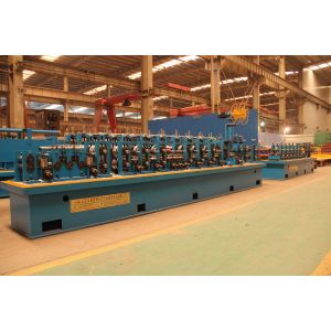 China HG32 MODLE PIPE MAKING MACHINE,TUBE MILL LINE for threading pipe,scafforld pipe on sale