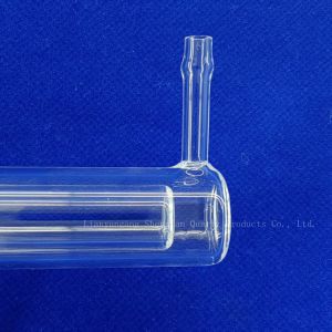 Buy cheap Customized One Side Sealed Double Wall Glass Quartz Tube Transparent Laboratory Instruments from wholesalers