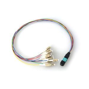 Buy cheap 12 Cores MPO Fiber Optic Patch Cord MPO To LC Interface High Density from wholesalers