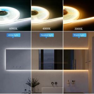 Buy cheap Long-lasting COB Led Strip Light with Dimmer 3mm Ultra Slim 400Leds/m White COB Tape 50000 Hours Ideal from wholesalers