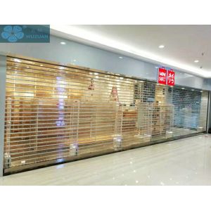 Buy cheap SS 201 Durable Glass Roller Shutter With 12mm Tube from wholesalers