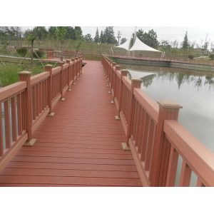 Customized DSC0121 Synthetic Wood Plastic Composite WPC Fence/Decking for