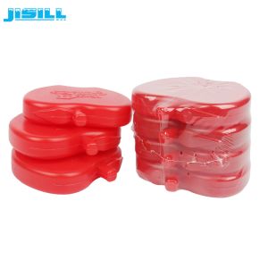 China Non-toxic SAP Cool Cooler Mini Gel Ice Packs For Frozen Food Apple Shape on sale