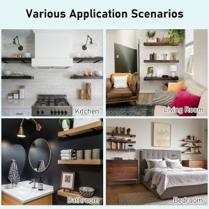 Buy cheap Thick Steel Wall Brackets for Shelves Black Rustic Shelf Supports Thickness 0.1-5mm from wholesalers