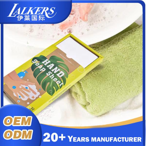 Quality Custom Solid Hand Soap Sheets Dissolvable Effervescent Foaming Hand Soap Tablet for sale