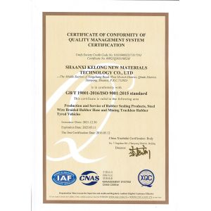 Shaanxi Kelong New Materials Technology Co., Ltd. Certifications