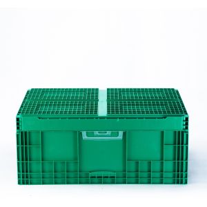 Customized 800x600x340mm EU Tooling Storage Container Collapsible Moving Plastic