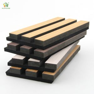 Buy cheap Custom Acoustic Wood Panel Wall 1220x2440mm Black MDF Polyester Fiber from wholesalers