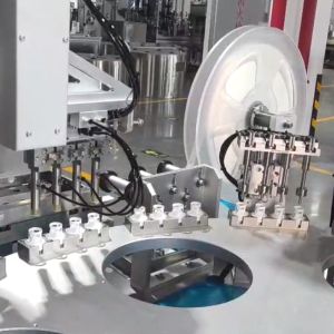 Buy cheap 220V Silica Gel Desiccant Cap Assembly Machine with PLC Control from wholesalers