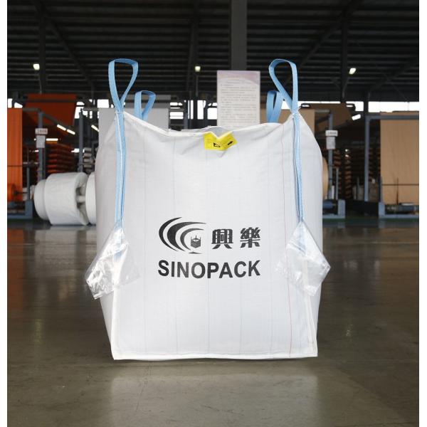 Buy cheap Plain Bottom 1 Tonne Bags With OHSAS 18001 Certification And Corner Lifting Loops from wholesalers