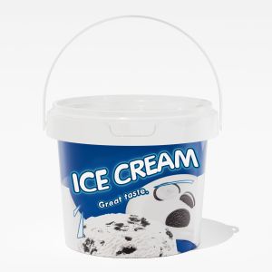 Buy cheap Customized Logo Milk Container for Food Sauces and Ice Cream in Plastic Bucket from wholesalers