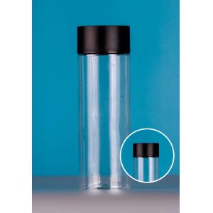 360Ml Empty Plastic Juice Bottles with Lids – Cylinder Drink Containers - Great