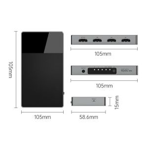 Buy cheap 3 In 1 Out Hdmi Switch Aluminum HDMI Splitter With Remote HDMI Switcher Supports 4K 3D HD Monitor from wholesalers