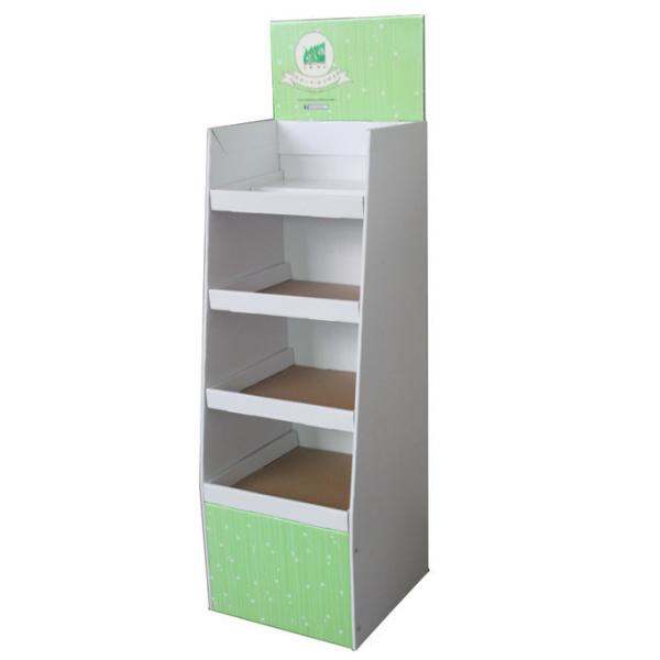 Fancy Cosmetic Display Stand , Large Capacity Cardboard Advertising Stand