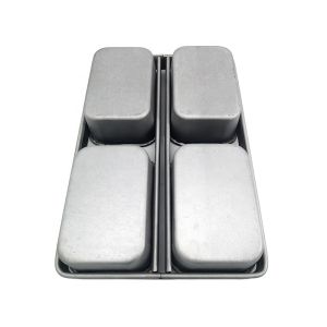 Buy cheap RK Bakeware China Foodservice NSF 600g Nonstick 4 Straps Farmhouse White Sandwich Bread Loaf Pan from wholesalers