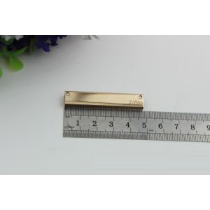 Standard level light gold metal handbag corner protector for bag accessory