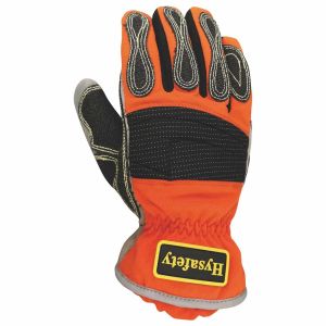 Synthetic Leather Palm Rescue Extrication Gloves Impact Resistance With Gel