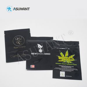 Eco Friendly Smell Proof Stand Up k Pouch , Child Proof Mylar Bag Biodegradable