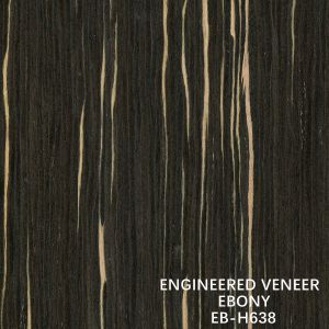 Buy cheap Customized Reconstituted Ebony Wood Veneer H638 Straight Grain Thickness 0.15-0.6 mM Paper Back From China Manufacturer from wholesalers