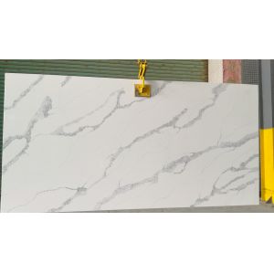 Buy cheap 3200*1600*20mm Calacatta Quartz Stone Vanity Top Island Benchtop from wholesalers