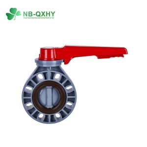 Customization Industrial Valve Plastic UPVC Butterfly Valve with Fluorinated