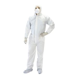 Buy cheap Long Sleeve Breathable Disposable Protective Coveralls from wholesalers