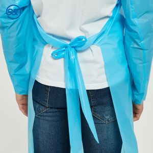 S&J Disposable Isolation Gown Individual Wrapped Long Sleeve & Thumb Hole Unisex