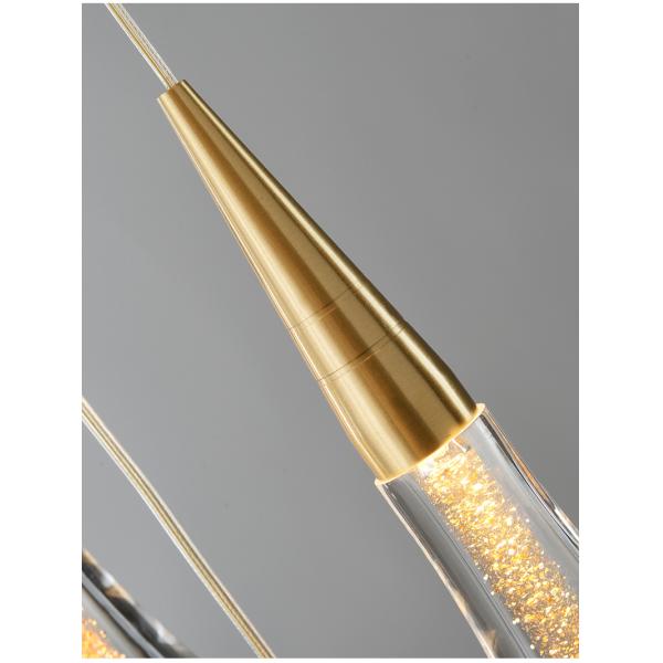 Long modern crystal chandelier for staircase luxury home decor nordic led pendant light(WH-NC-70)