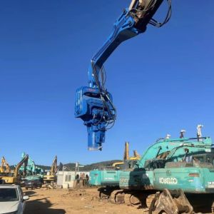 Buy cheap Kobelco Excavator Mounted Hydraulic Vibrating Pile Driver For Pipe Type Sheet Piling from wholesalers