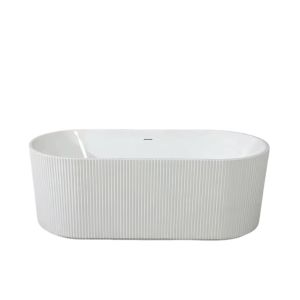Buy cheap Contemporary Oval Design Acrylic Slipper Bathtub with Overflow and 5-year Warranty Freestanding Soaking Tub from wholesalers