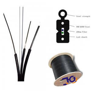 Buy cheap G652D G657A LSZH FTTH Fiber Optic Drop Cable 1 2 4 Core from wholesalers