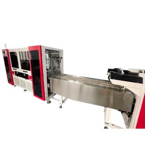 Buy cheap High speed 150 pcs/min KF94 mask packaging machine printer automatic mask packaging machine from wholesalers