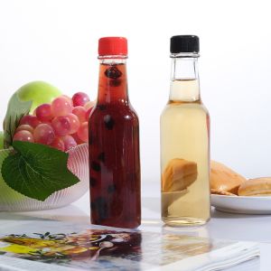 Buy cheap 5oz 150ml Round Hot Sauce Bottles Glass Chili Sauce Bottle from wholesalers